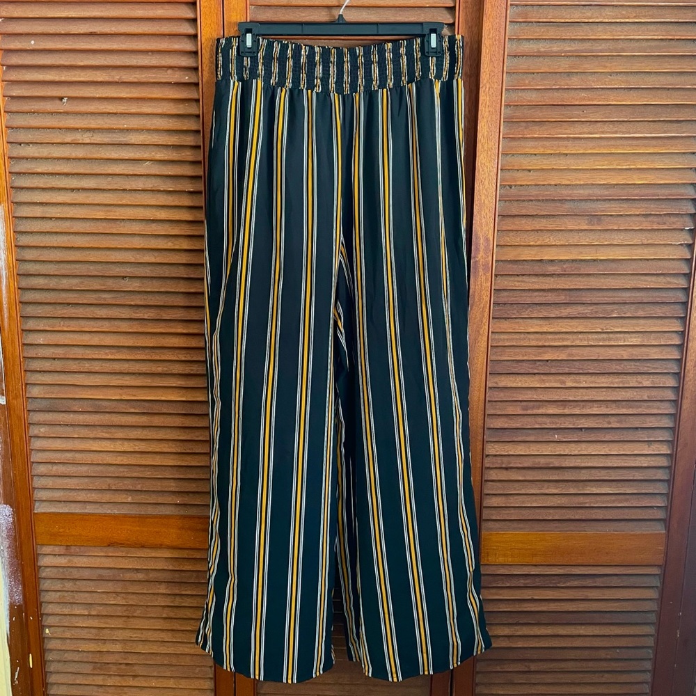 Plus Stripped Palazzo Pants